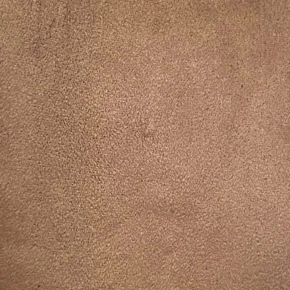 Denim & Co. Microsuede Faux Fur lined Winter vest Brown Size M with Side Pockets - Picture 2 of 10